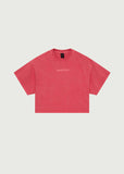 Nomad Boxy Tee - Washed Poppy Red