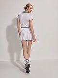 Nora Court Dress - White/Forest