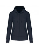 Charlotte Zipped Hoodie - Navy