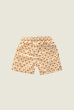 Kids Swim Shorts - Beige Palm