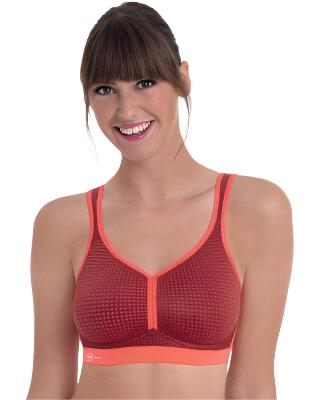 Performance Sports Bra - Fire/Coral