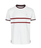 Leo Shirt - White/Burgundy