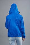 Full Zip Packable Rain Jacket and Windbreaker - Royal Blue