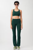 Flared Sports Pants - Seaweed