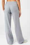 Wide Leg Workout Pants - Grey Melange