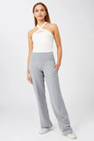 Wide Leg Workout Pants - Grey Melange