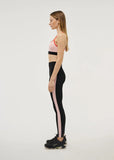 Free Play Full Length Legging - Black/Crystal Rose