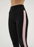 Free Play Full Length Legging - Black/Crystal Rose