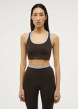 Stellar Sports Bra - Coffee/Bright Blue