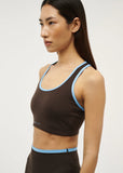 Stellar Sports Bra - Coffee/Bright Blue