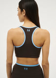 Stellar Sports Bra - Coffee/Bright Blue