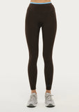 Vita Full Length Legging - Coffee/Bright Blue