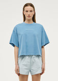 Nomad Boxy Tee - Washed Bright Blue