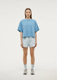 Nomad Boxy Tee - Washed Bright Blue