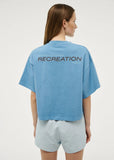 Nomad Boxy Tee - Washed Bright Blue