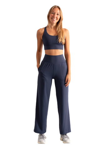 Chill Flow High-Rise Pants - Navy