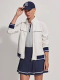 Vivian Jacket - White/Blue Nights