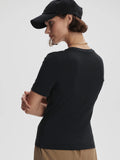 Regina Fitted Tee - Black