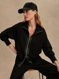 Roxbury Zip-Through Sweat - Black