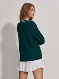 Dorset Relaxed Cardigan Knit - Forest