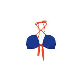 Luisa Bikini Top - Ocean Blue/Sunset